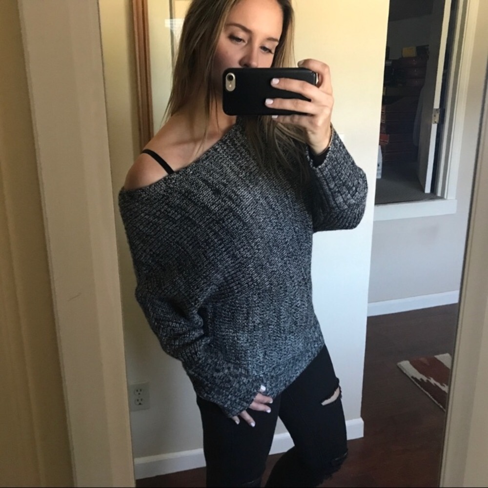 BEBE Off the Shoulder Sweater